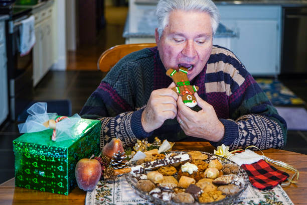 A senior tasting his gift - 5 senses gift ideas for taste for him
