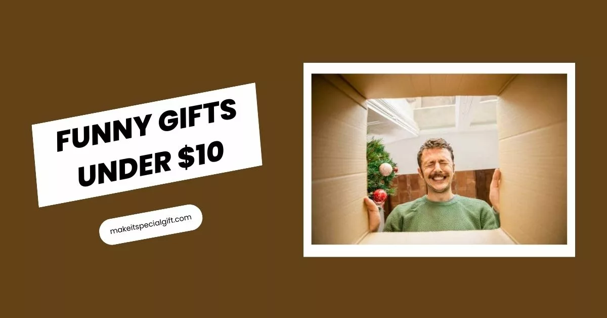 man seeing a funny gift on christmas _funny gifts under $10