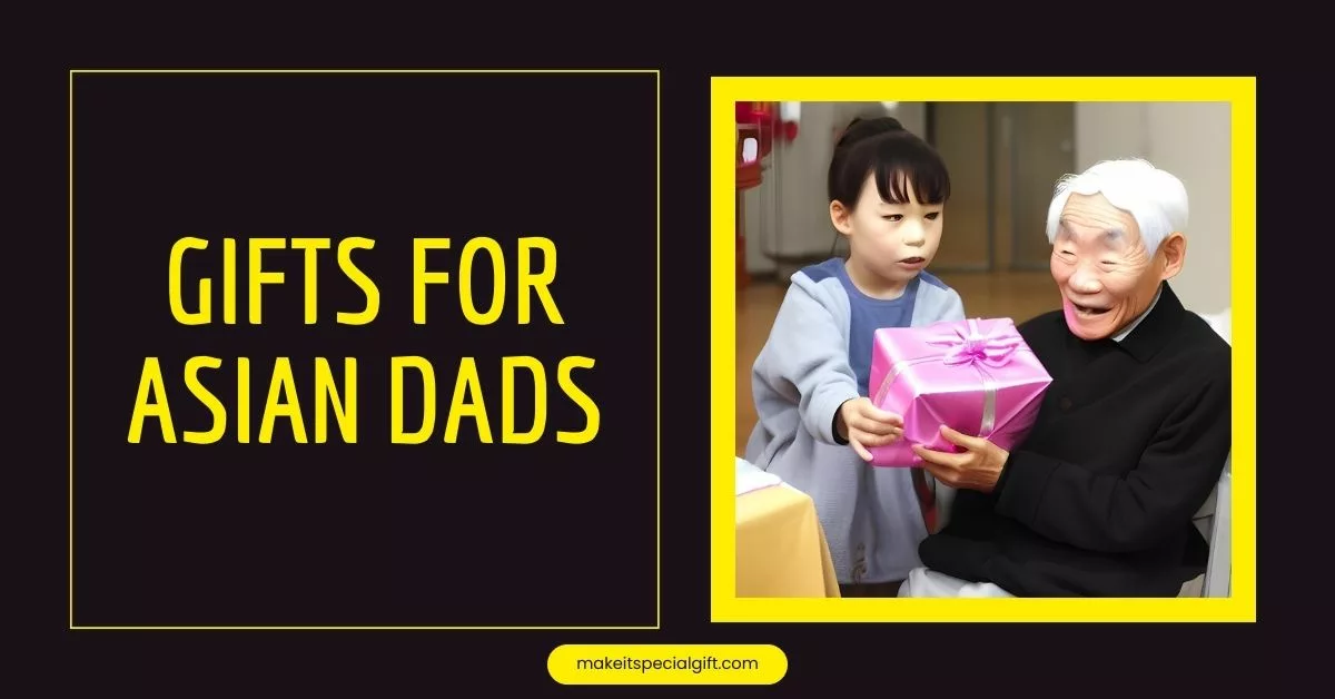 An elderly korean man receiving a gift from a child - gifts for asian dads