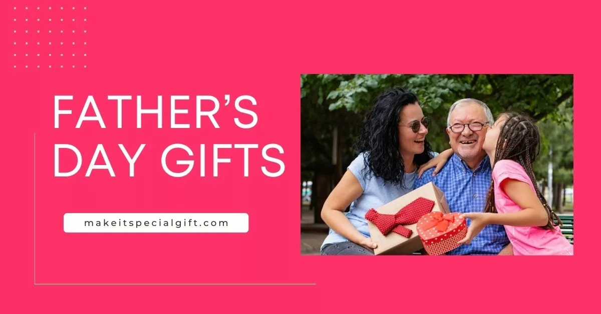 Granddaughter giving gifts to granddad | father’s day gifts for grandpa