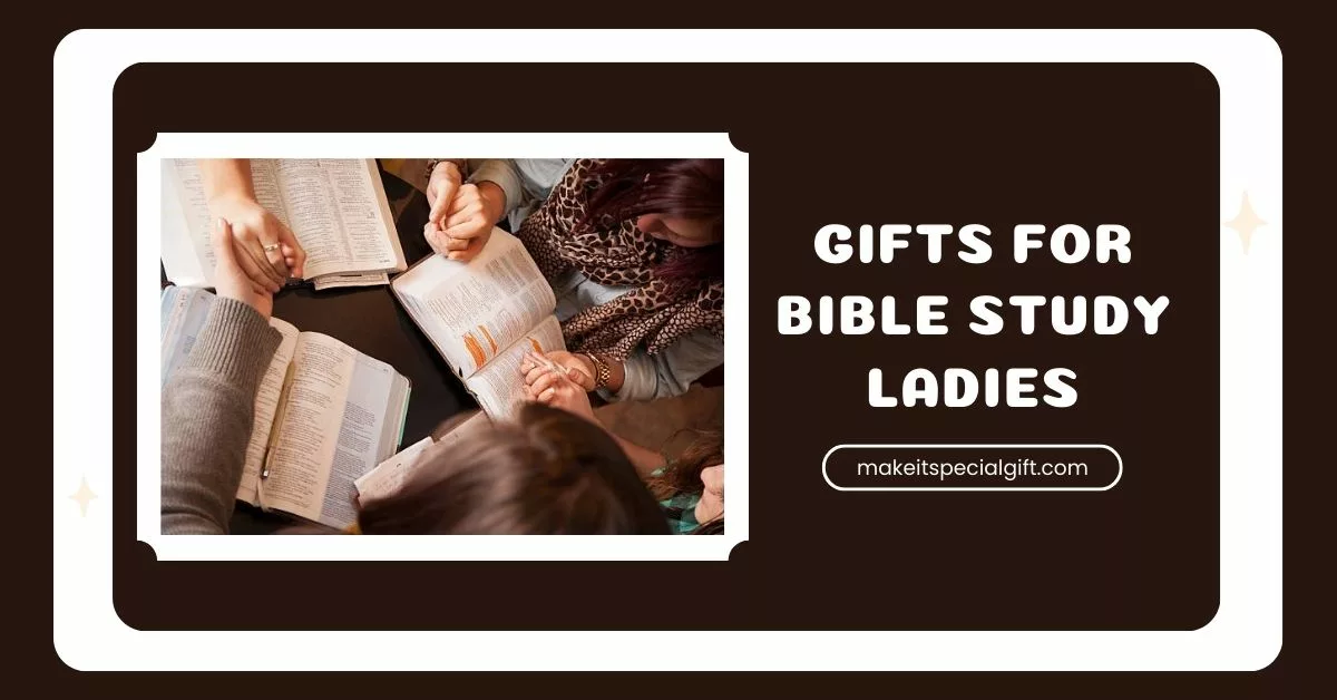 A group of young women bow their heads and pray with bibles. - gifts for bible study ladies