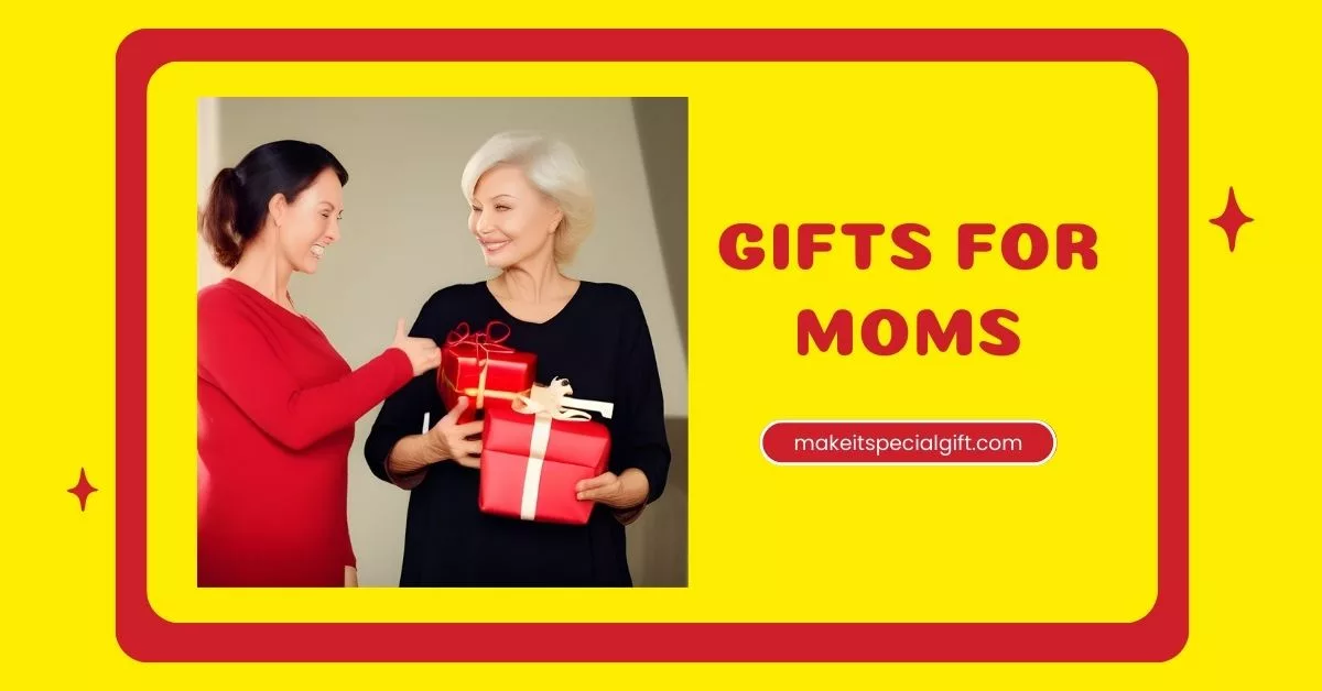 A concious woman giving gifts to a rich older woman who isn’t smiling. - gifts for moms who doesn’t want anything