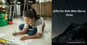 A picture of a girl drawing on the floor - Gifts for Kids Who like to Draw