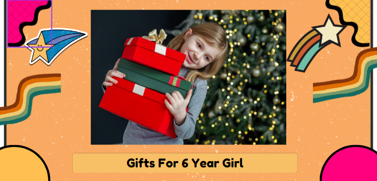 A picture of a little girl happily carrying some gift boxes. - Gifts For 6 Year Girl