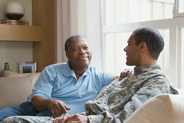 Father and Soldier son Reunited - gift ideas for military son