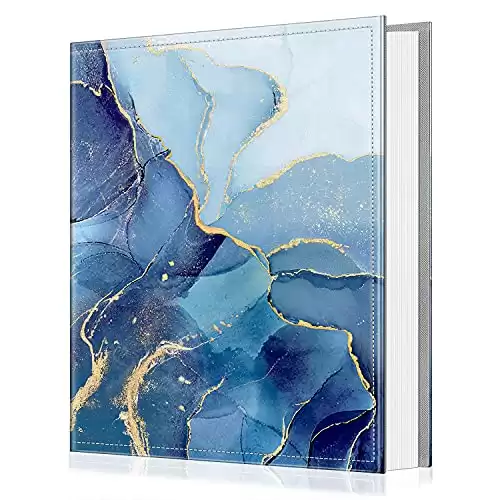 Fintie Photo Album 4x6 Photos - 600 Pockets Large Capacity Photo Book Cover for Family Wedding Anniversary Baby Vacation Pictures, Ocean Marble