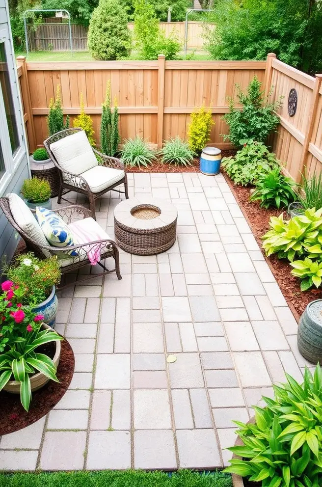 Affordable patio paver Idea for a budget-friendly backyard makeover