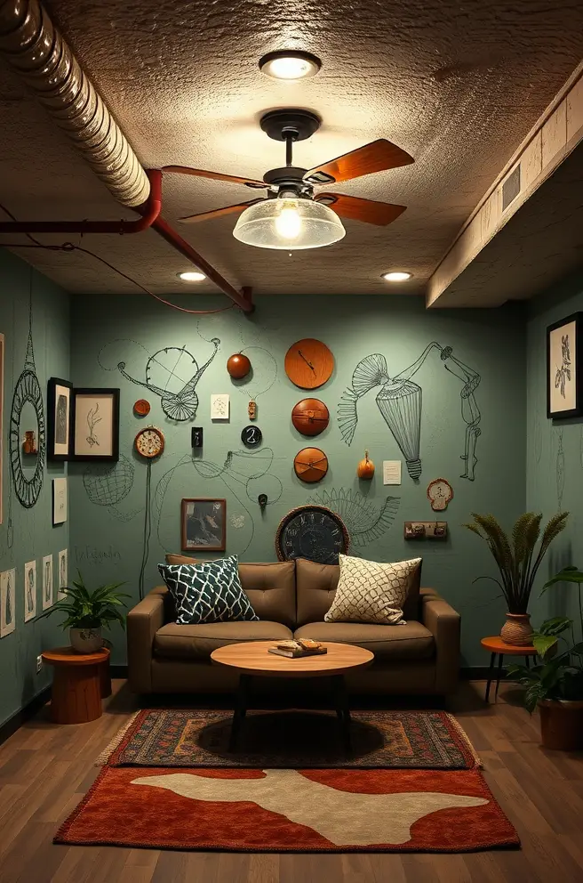 Artistic Basement Idea to Inspire Your Inner Creativity