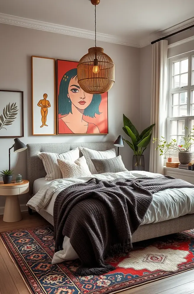 Artistic Bedroom Idea to Showcase Your Personal Style
