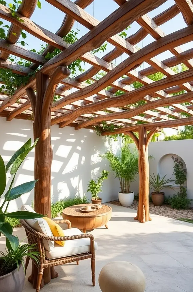 Artistic Pergola Idea for a Unique Interior Statement
