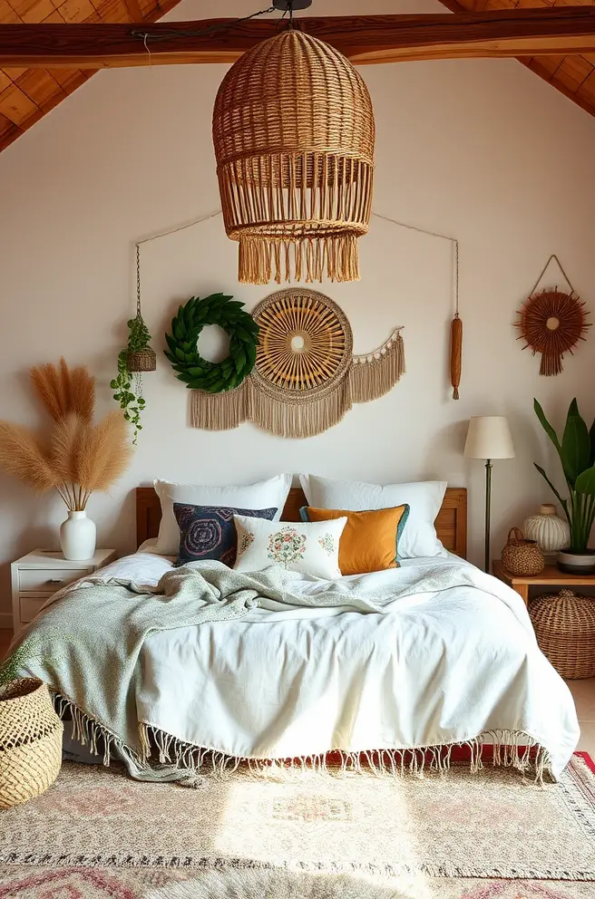 Bohemian Bedroom Idea for a Relaxed Vibe