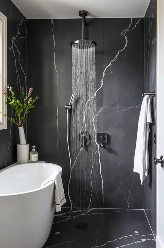 Bold Bathroom Shower Idea to Make a Statement