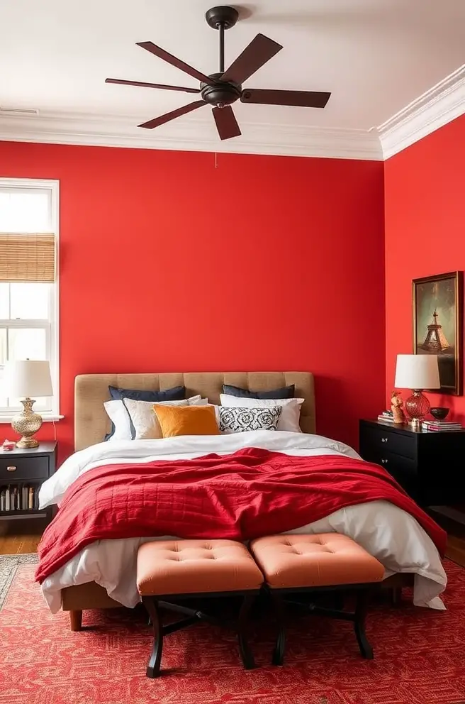 Bold Bedroom Color Idea for an Adventurous Look