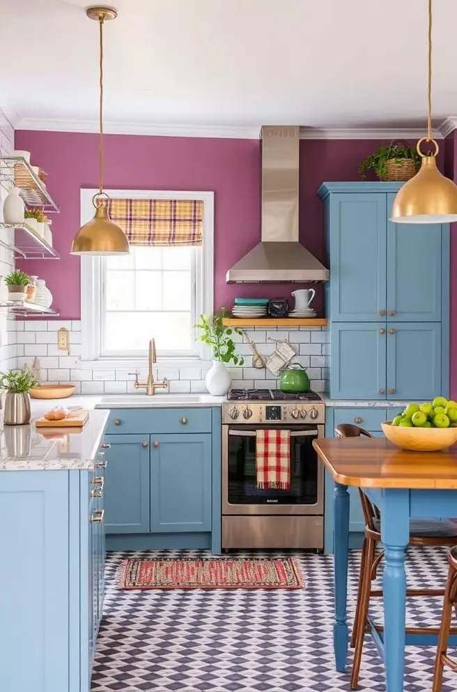 Bold Colorful Kitchen Decor Idea to Make a Statement