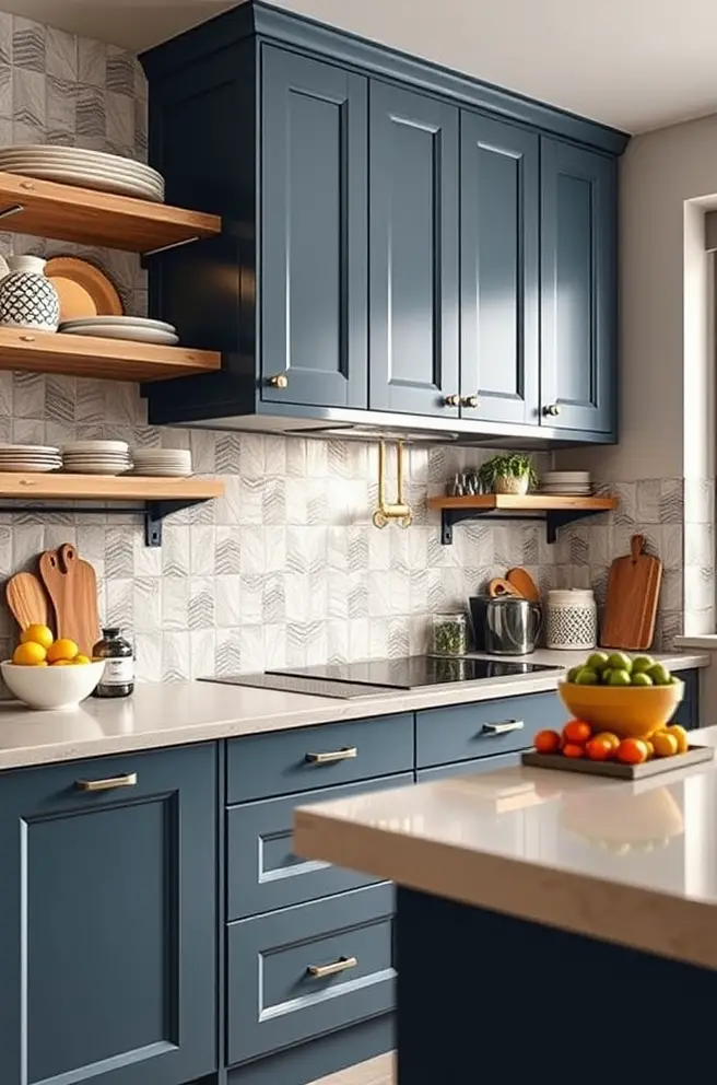 Bold Kitchen Cabinet Idea for a Unique Culinary Experience