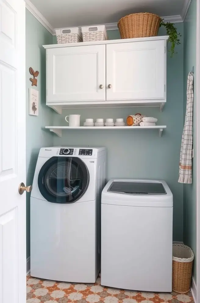 Bright Laundry Room Idea to Infuse Cheerful Energy