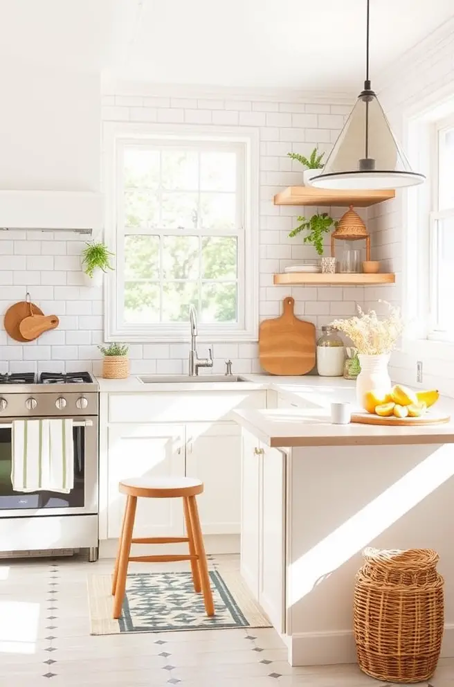 Bright and Airy Kitchen Decor Idea for a Fresh and Inviting Space