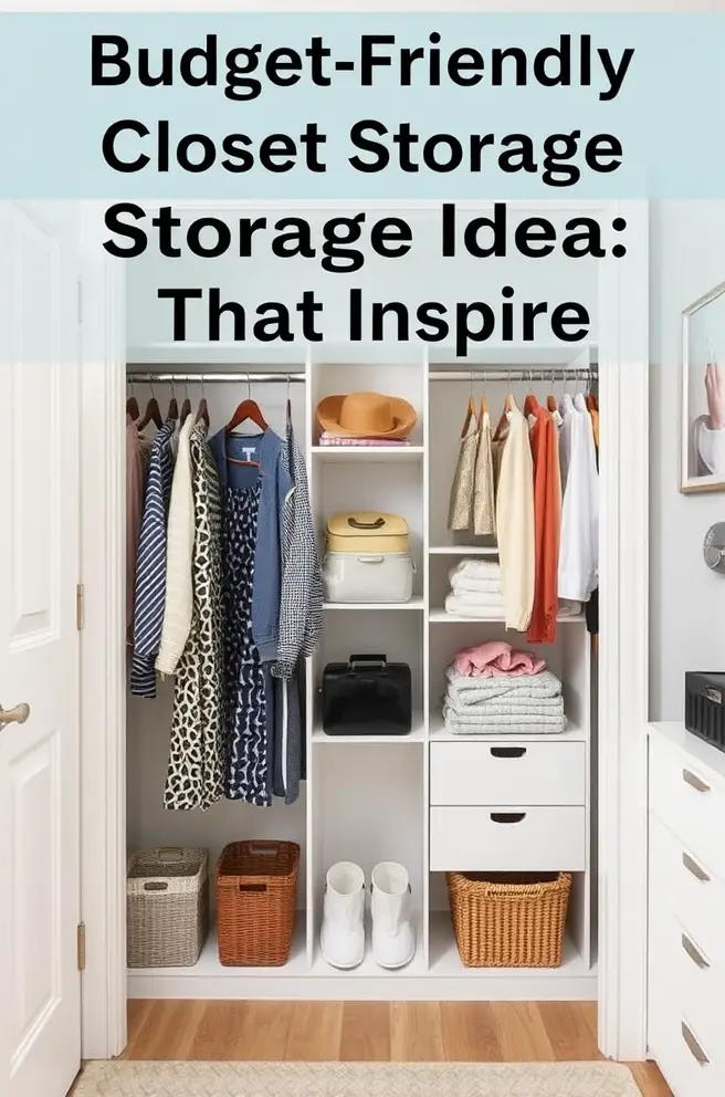 Budget-Friendly Closet Storage Idea That Inspire