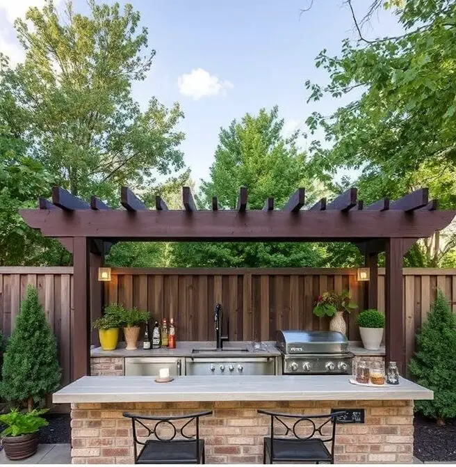 Budget-Friendly Outdoor Bar Idea to Enhance Your Outdoor Living Area