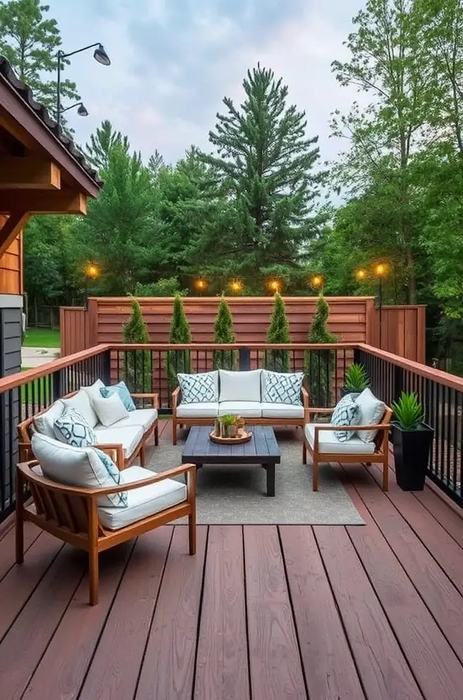 Captivating Deck Idea for a Contemporary Outdoor Aesthetic