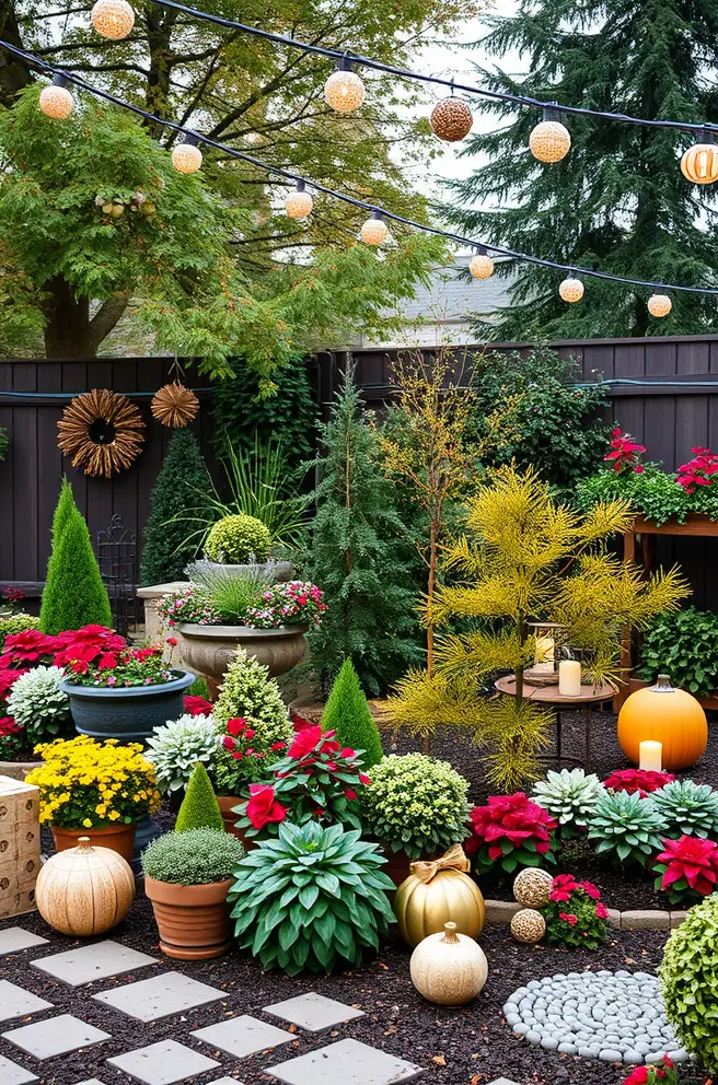 Captivating Seasonal Themes: Festive Backyard Landscaping Idea for Every Season