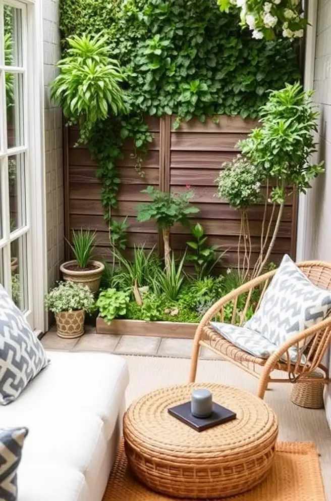 Charming Small Garden Idea for Cozy Interiors that Transform Living Rooms