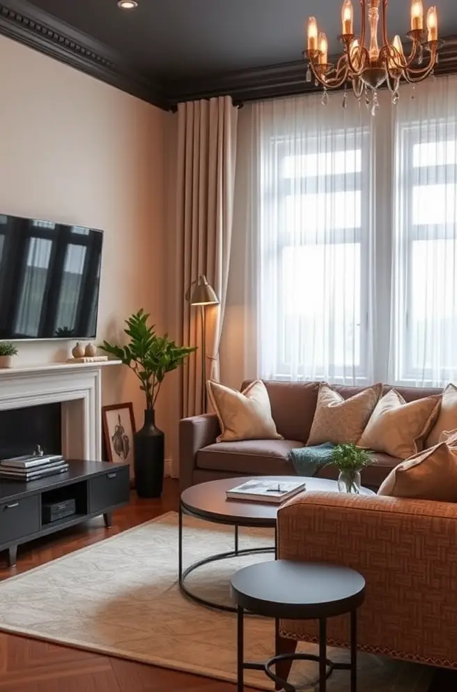 Charming Small Living Room Idea with a Touch of Elegance