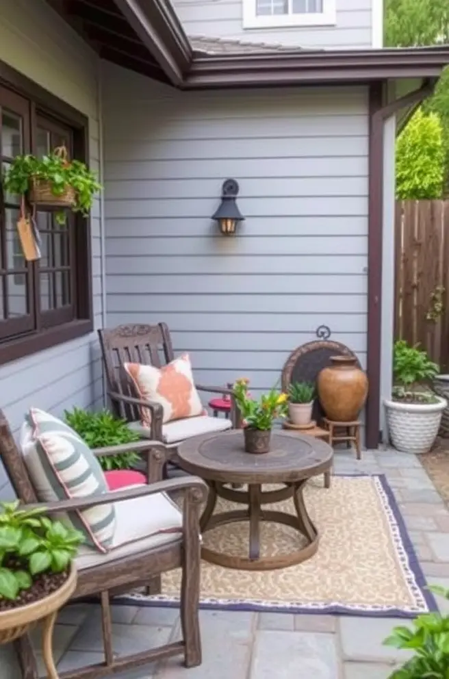 Charming Small Patio Idea for a Cozy Retreat