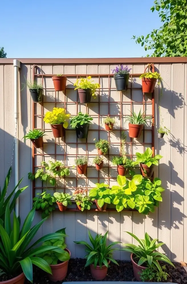 Charming Vertical Gardens: Innovative Backyard Landscaping Idea for Small Spaces