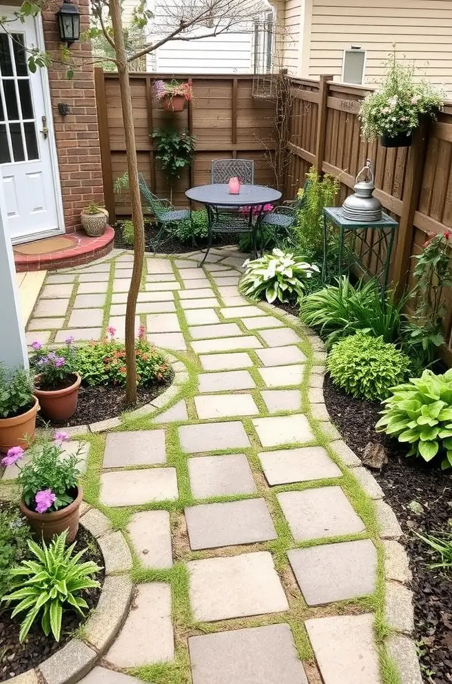 Charming cheap patio paver Idea for small patios and gardens