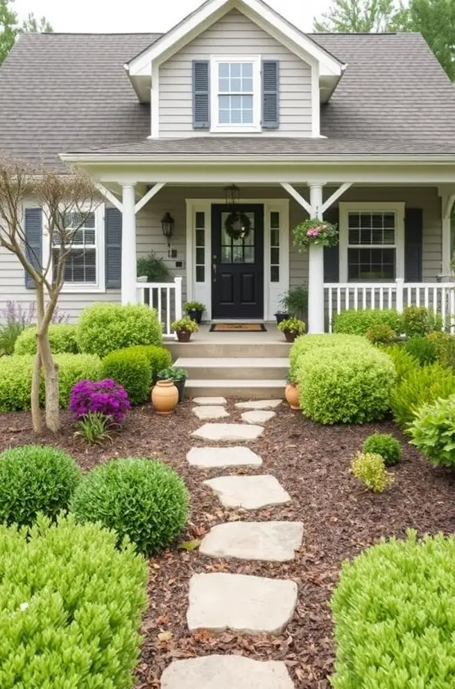 12 Affordable Simple Front Yard Landscaping Ideas with Photos 8 Charming simple front yard landscaping Idea that won’t break the bank