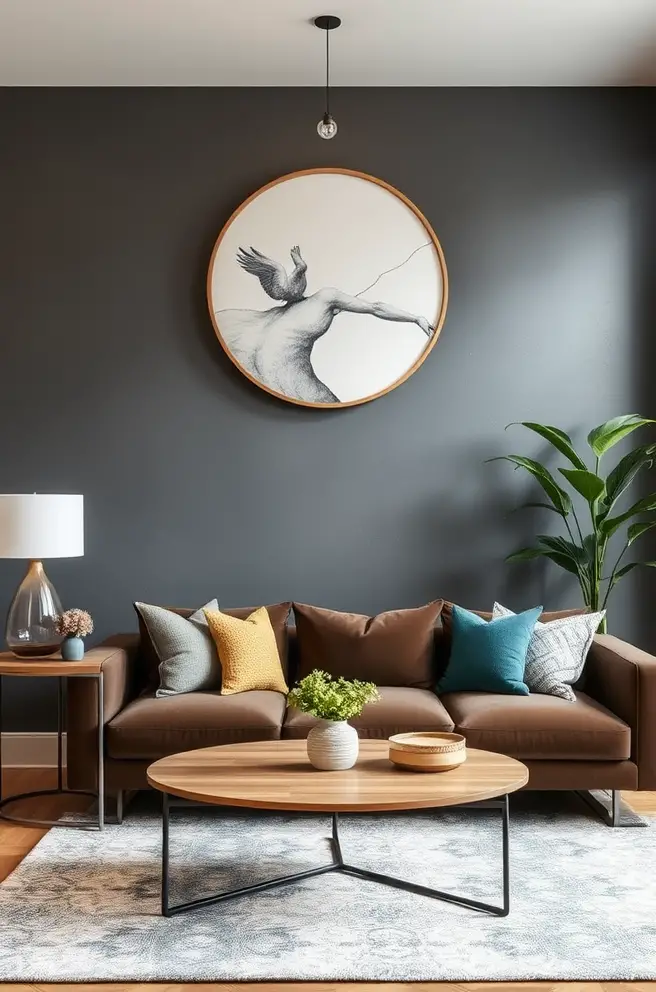 Chic Accent Wall Idea for a Stylish Open Concept Design