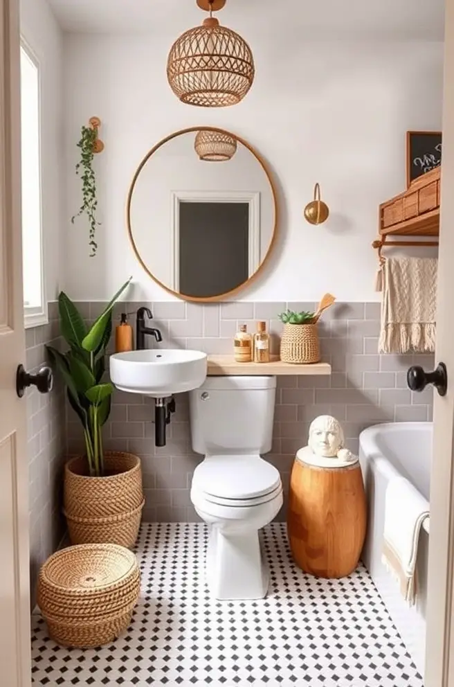 Chic Bohemian Bathroom Design Idea You'll Love