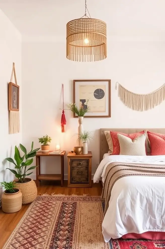 Chic Bohemian Guest Room Idea to Elevate Your Space
