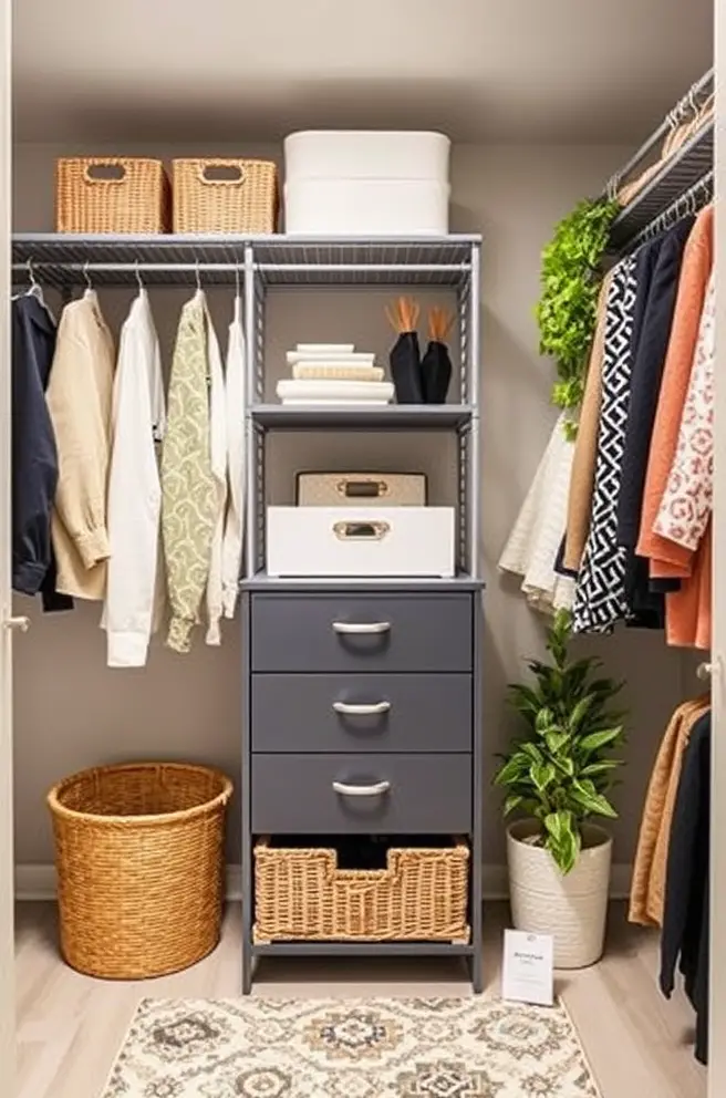 Chic Closet Organization Idea for Stylish Home Decor