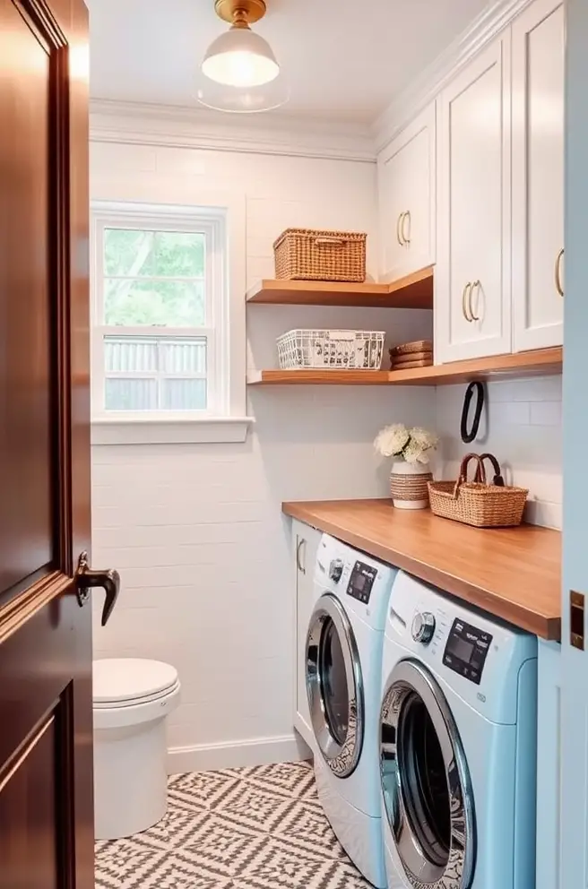 Chic Laundry Room Idea to Maximize Space and Style