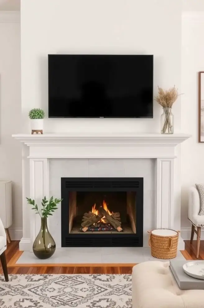 Chic Modern Fireplace Idea Perfect for a Stylish Home Makeover