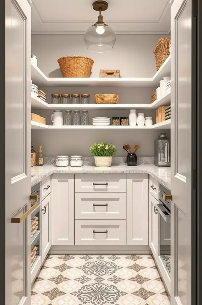 12 Stunning Pantry Ideas for Your Home Design Inspiration 7 Chic Pantry Idea for a Stylish and Contemporary Kitchen