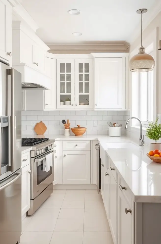 Classic White Kitchen Color Idea for a Clean and Bright Look