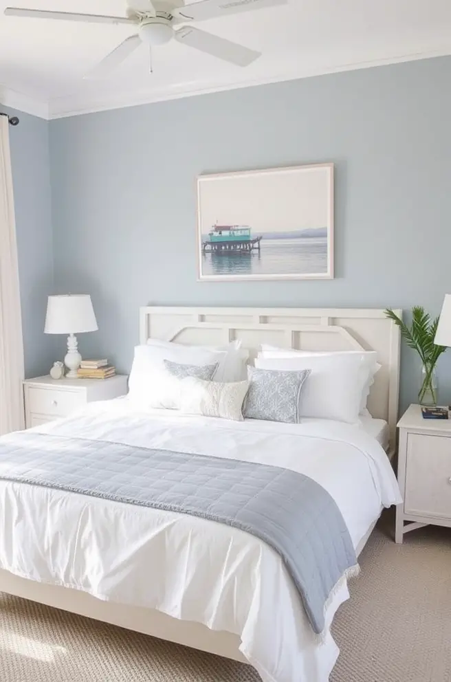 Coastal Guest Bedroom Idea for a Fresh and Breezy Feel