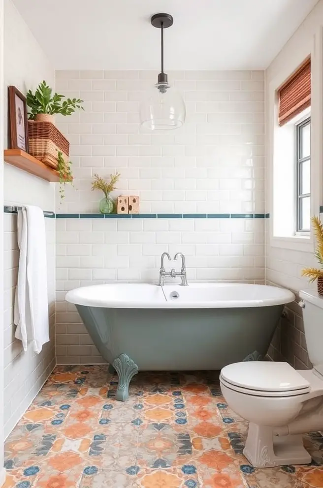 12 Stunning Bathroom Floor Tile Ideas You'll Love 6 Colorful Bathroom Floor Tile Idea That Pop with Personality