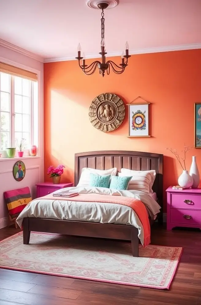 Colorful Bedroom Idea to Brighten Up Your Mood
