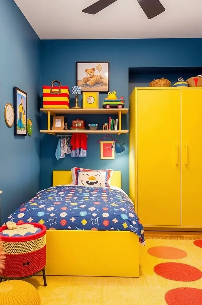Colorful Boys Bedroom Idea for a Playful and Inviting Space