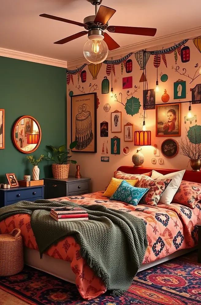 12 Inspiring Bedroom Decor Ideas You’ll Love to Try 7 Colorful Eclectic Bedroom Decor Idea to Express Your Personality