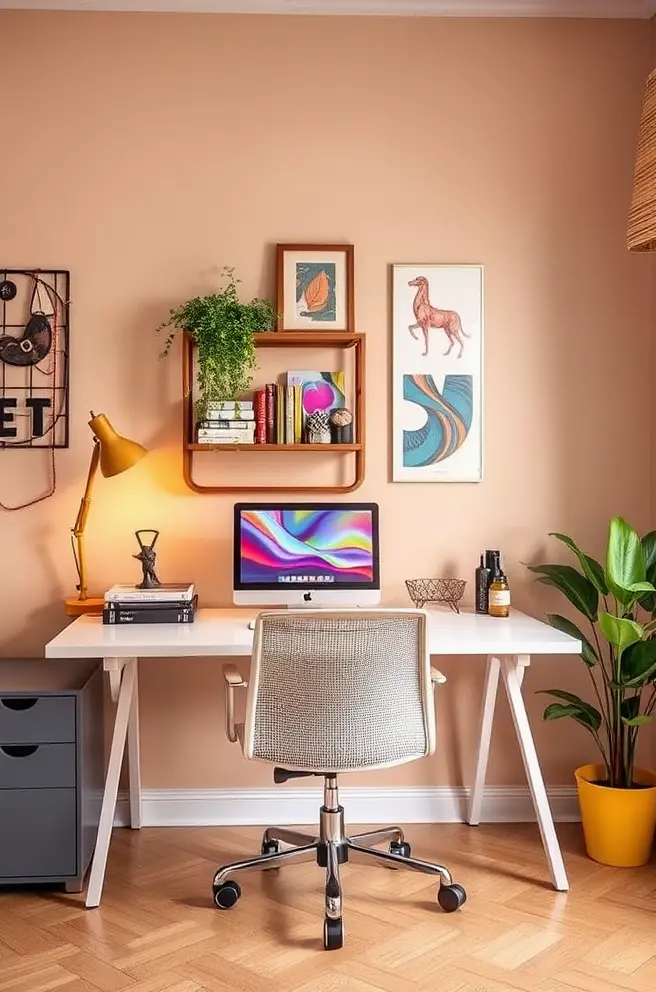 12 Inspiring Home Office Ideas for a Stylish Workspace 7 Colorful Home Office Idea to Add Personality to Your Workspace