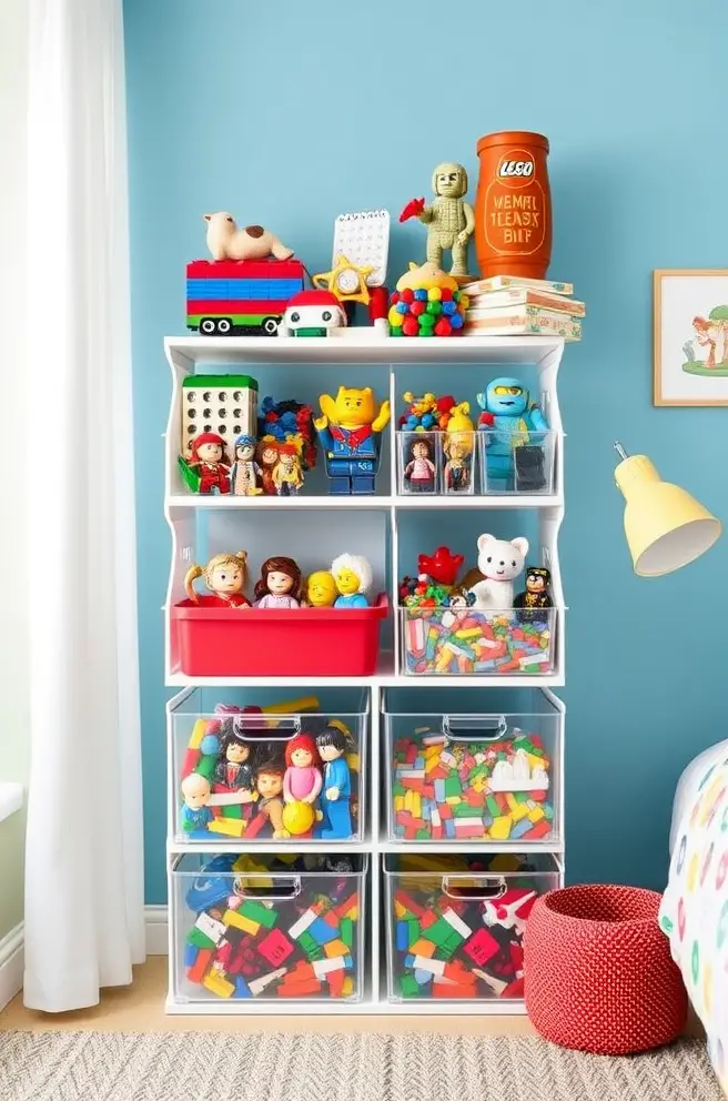 12 Creative Lego Storage Ideas You’ll Love for Your Home 8 Colorful Lego Storage Idea to Brighten Up Your Kid's Room