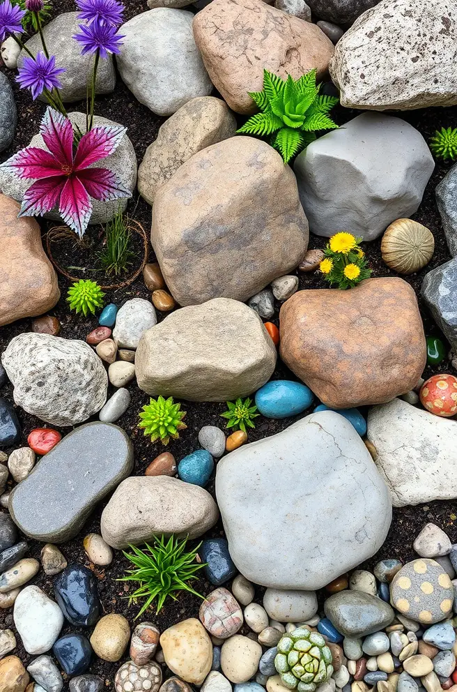 12 Stunning Rock Garden Ideas for Your Home Decor Inspiration 13 Colorful Rock Garden Idea to Showcase Your Creativity