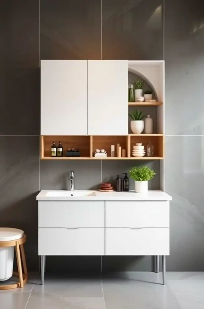 Compact Bathroom Storage Idea to Enhance Your Design