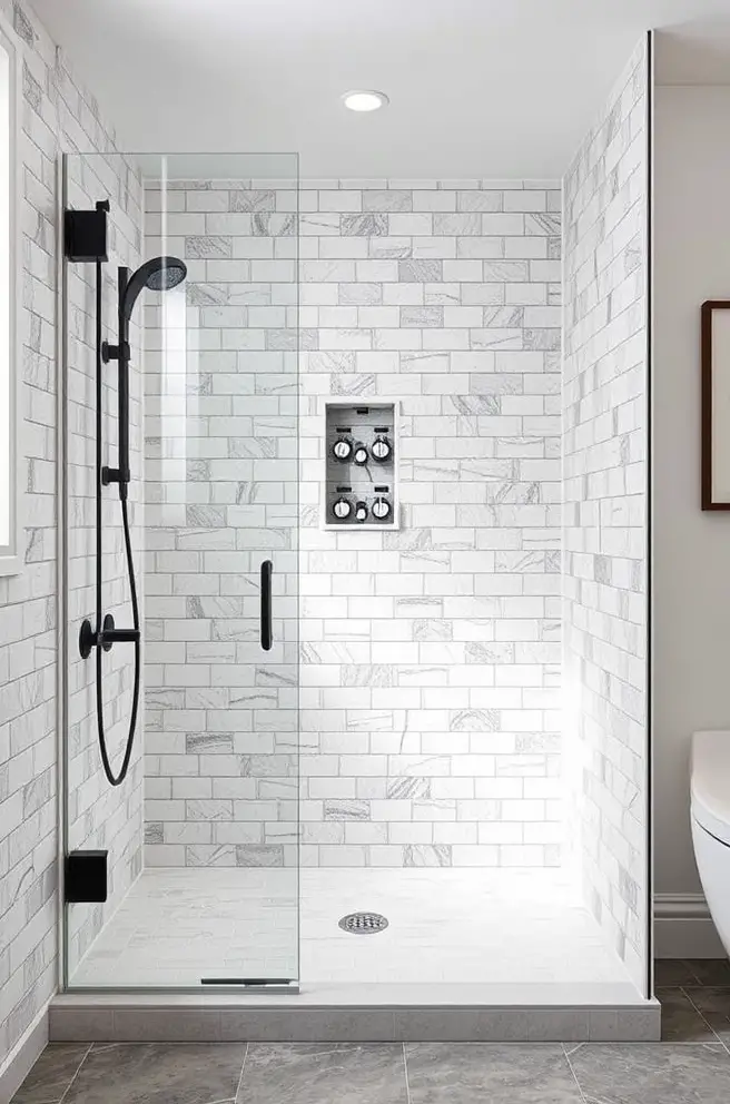Contemporary Shower Tile Idea that Embrace the Art of Simplicity