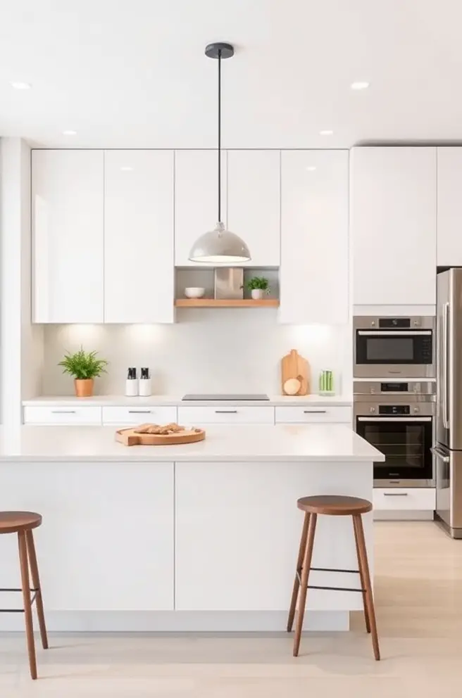 Contemporary White Kitchen Idea for a Minimalist Design